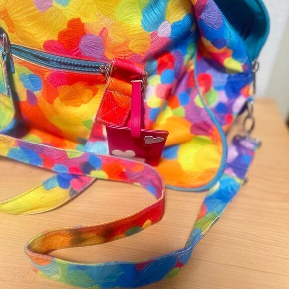 Colorful Women's duffle Bag sport weekend bag France - Picture 3 of 10